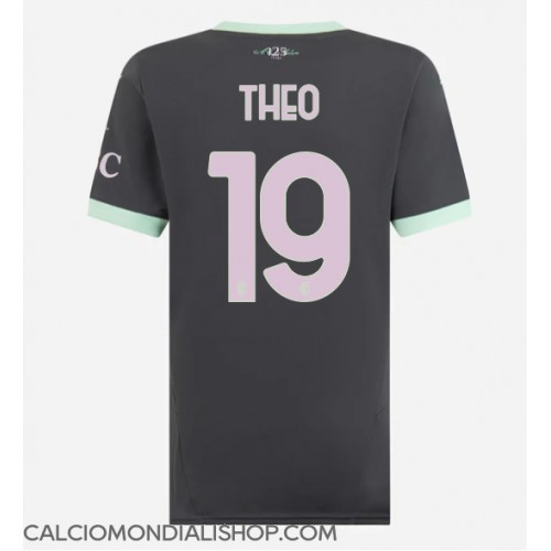 Maglie da calcio AC Milan Theo Hernandez #19 Terza Maglia Femminile 2024-25 Manica Corta